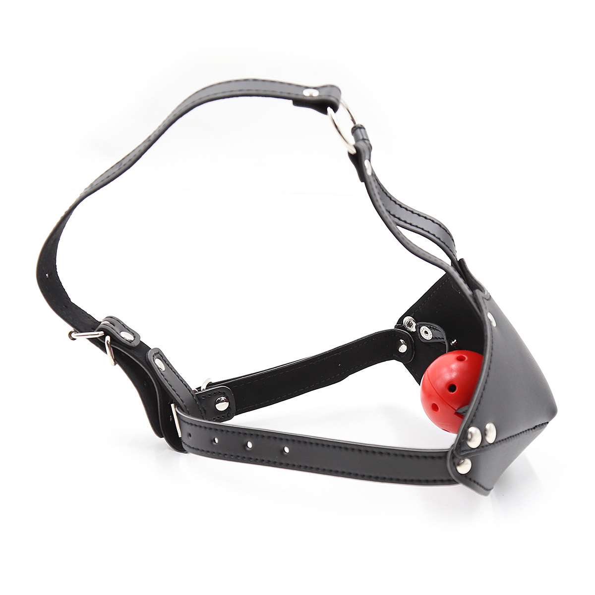 (image for) Leather Harness With Rubber Gag