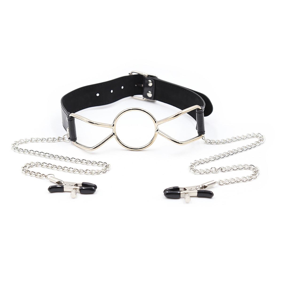(image for) Spider Mouth Gags With Nipple Clamps