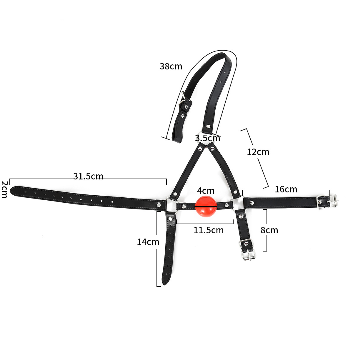 (image for) Ball Gag Head Harness