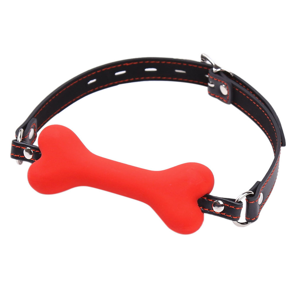 (image for) Dog Bone Padlock Open Mouth Gag