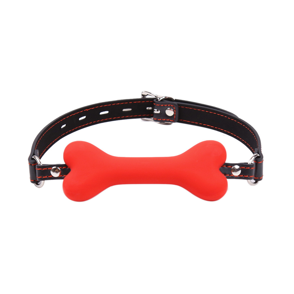 (image for) Dog Bone Padlock Open Mouth Gag