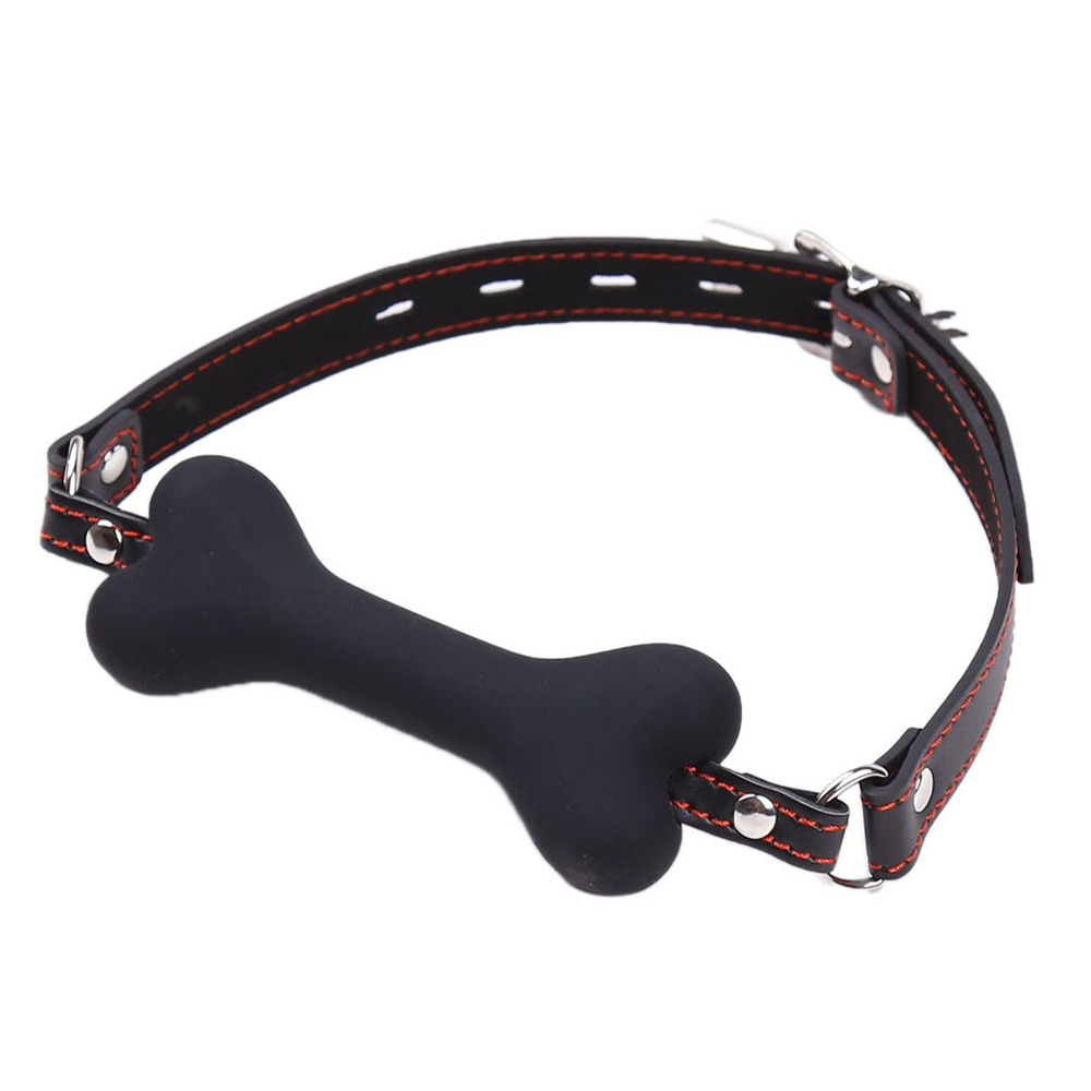 (image for) Dog Bone Padlock Open Mouth Gag