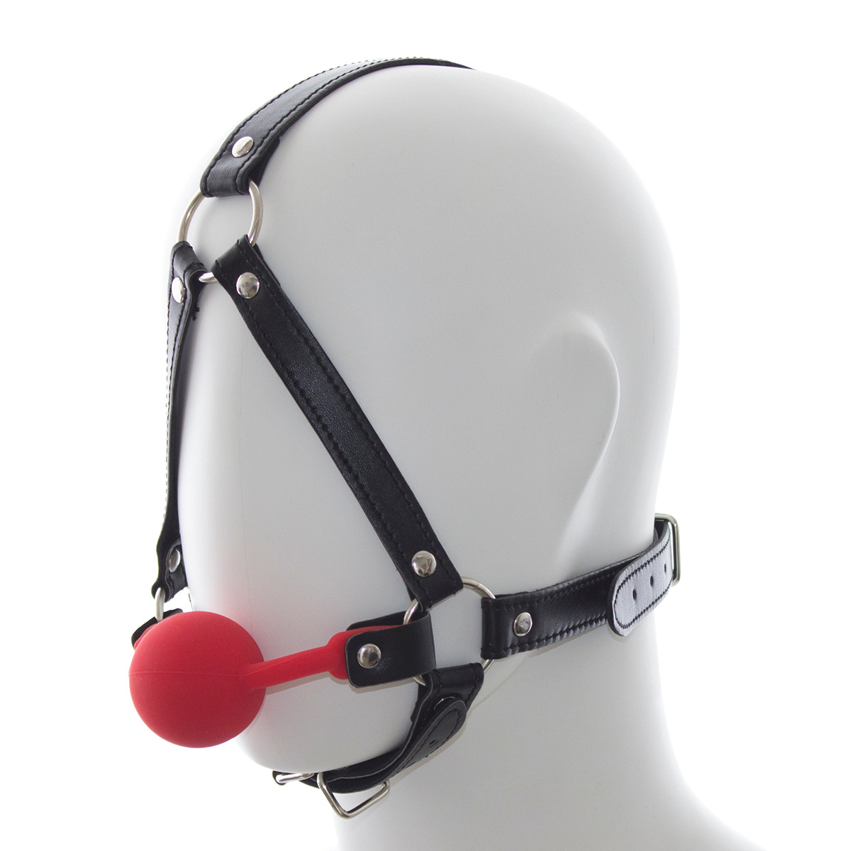 (image for) Premium Hush Silicone Ball Gag Harness