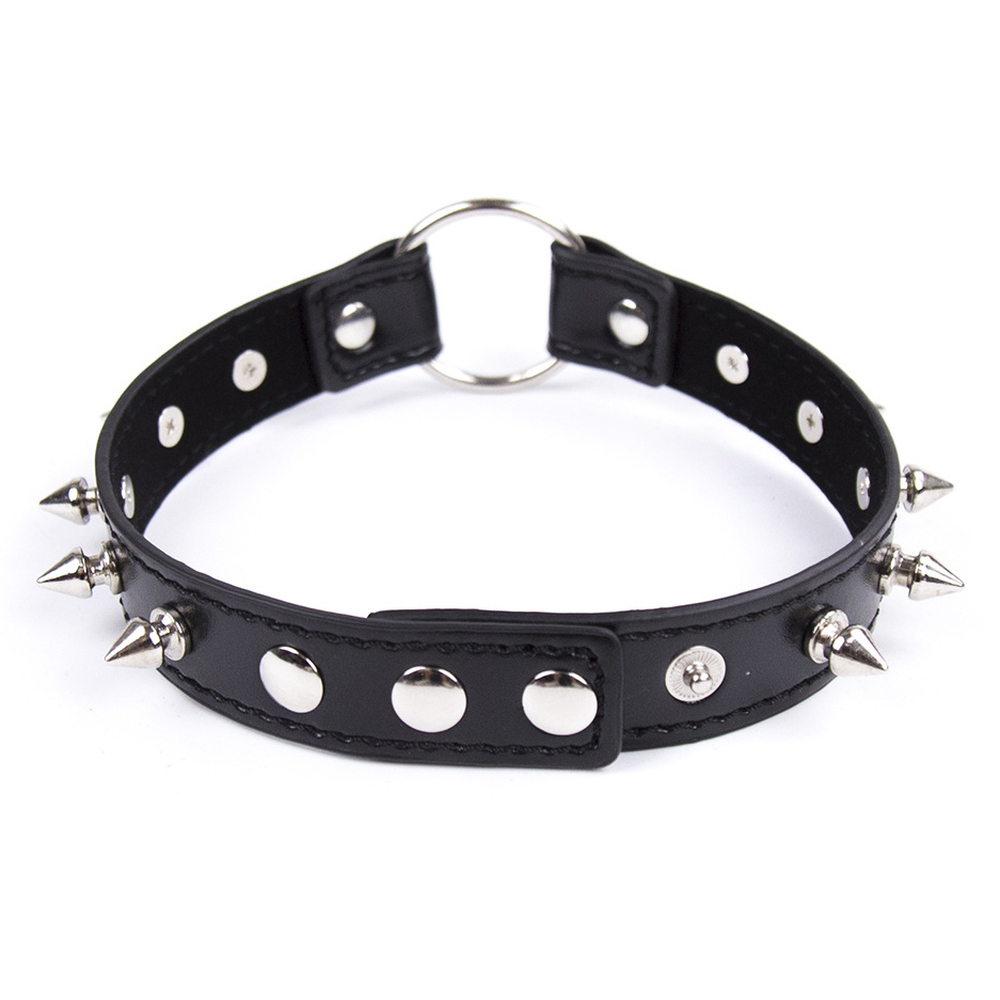 (image for) Spike Strap Metal O Ring Collar