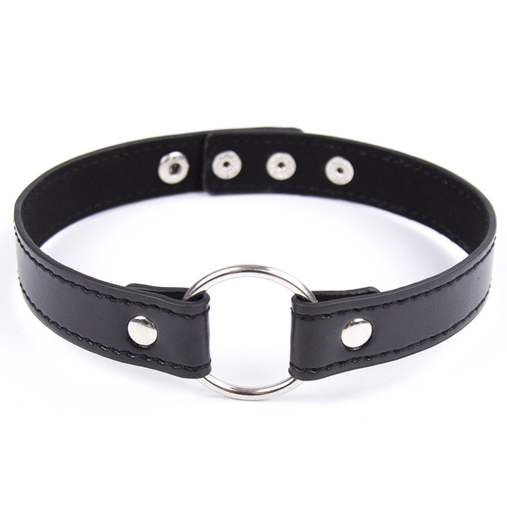 (image for) O-ring Adjustable Leather Choker
