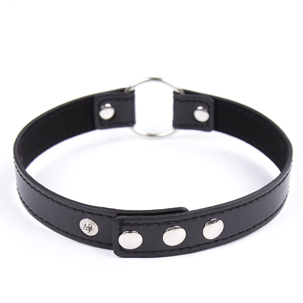 (image for) O-ring Adjustable Leather Choker