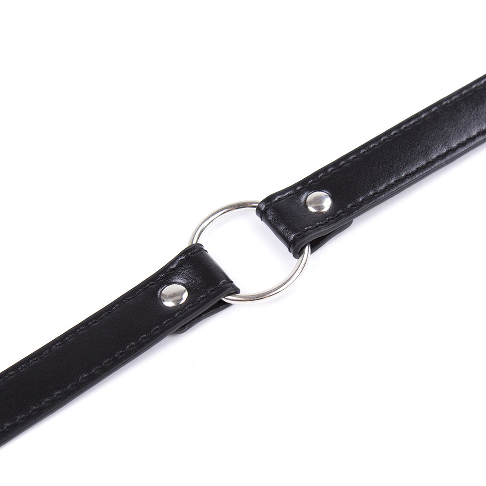 (image for) O-ring Adjustable Leather Choker