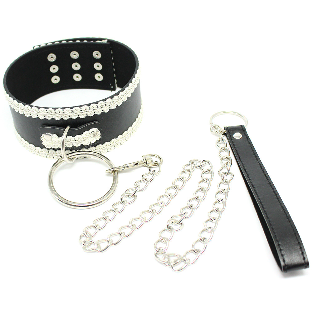(image for) Lace Neck Collar With Steel Chain