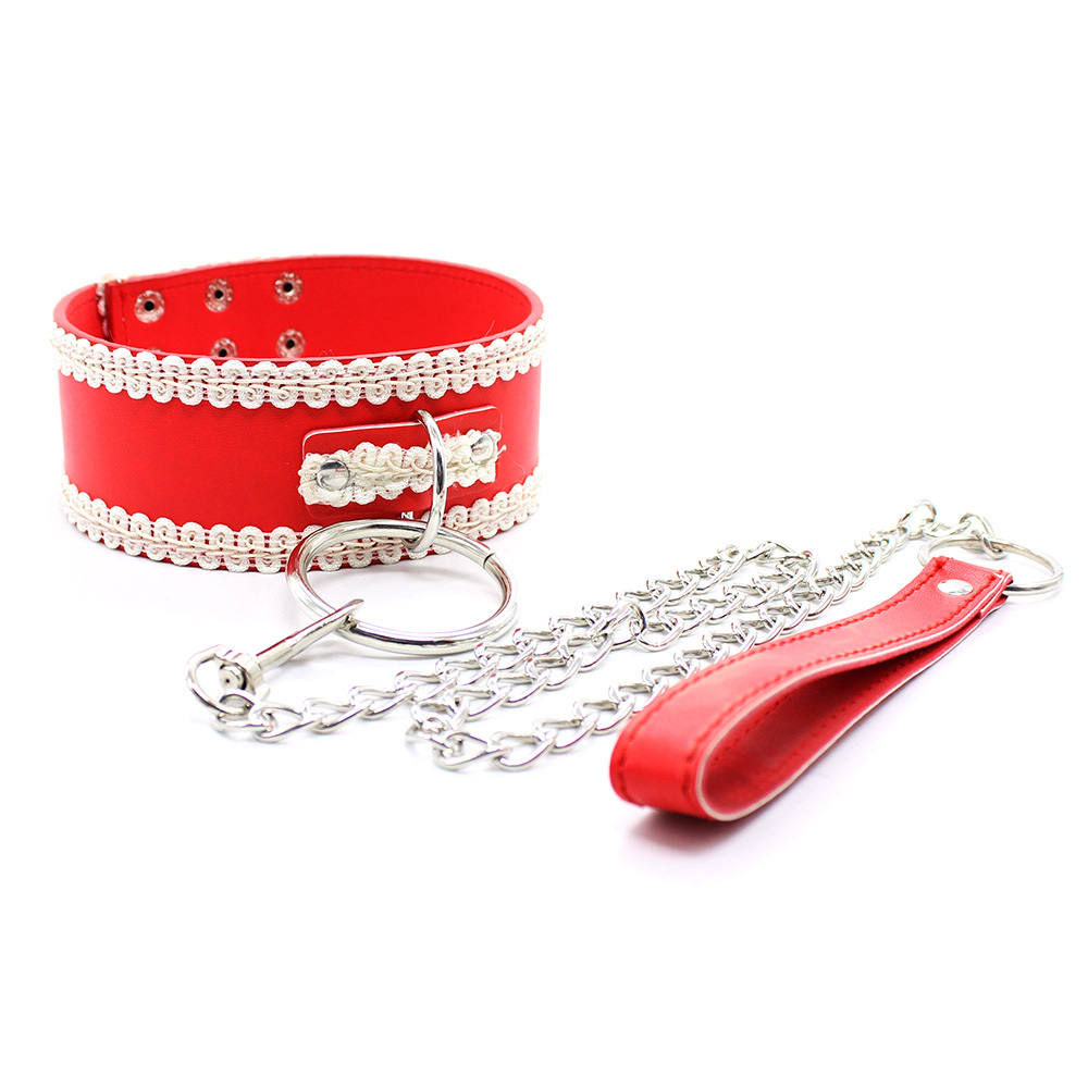 (image for) Lace Neck Collar With Steel Chain