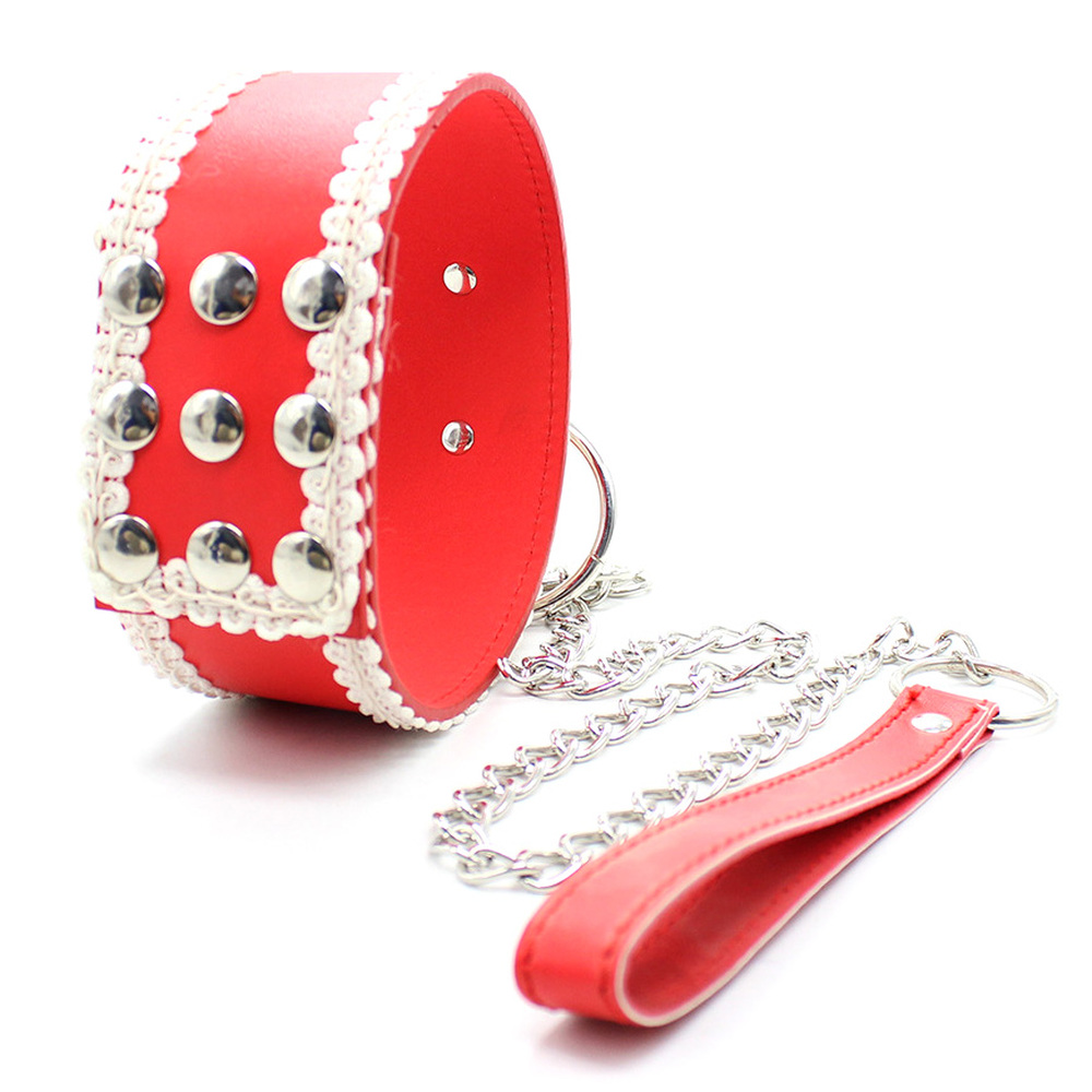 (image for) Lace Neck Collar With Steel Chain