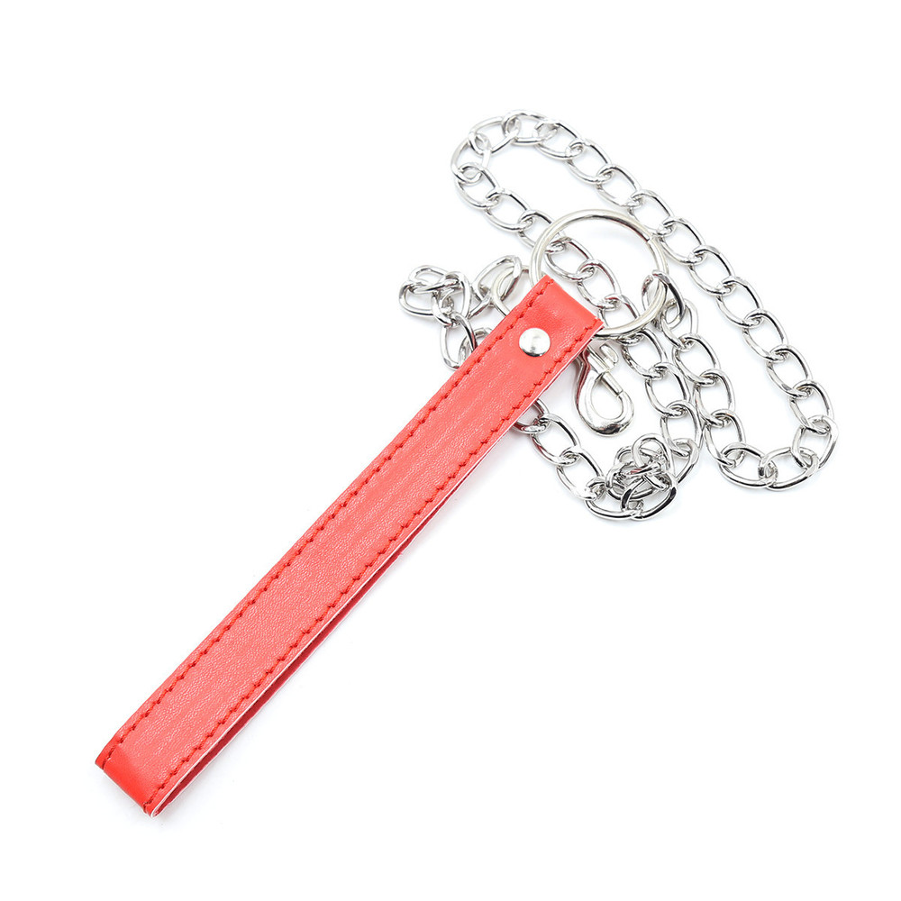 (image for) D-Ring Leather Collar With Ball Gag