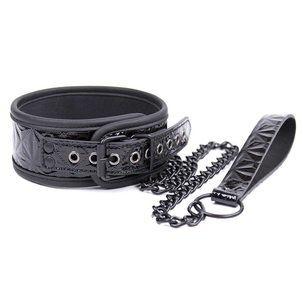 (image for) Crocodile Collar With Metal Chain