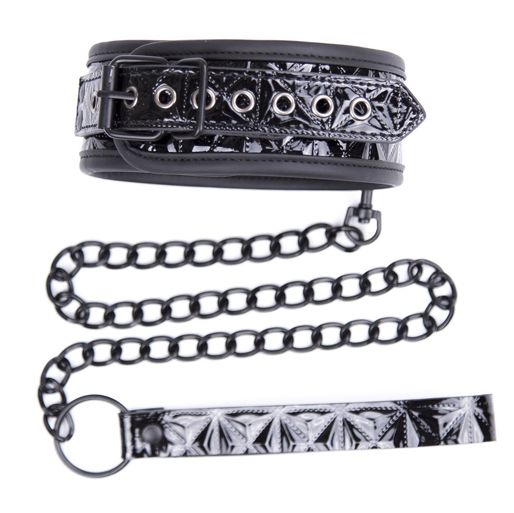 (image for) Crocodile Collar With Metal Chain