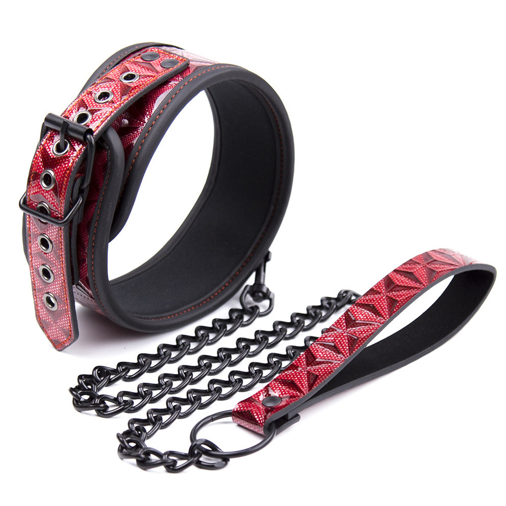 (image for) Crocodile Collar With Metal Chain