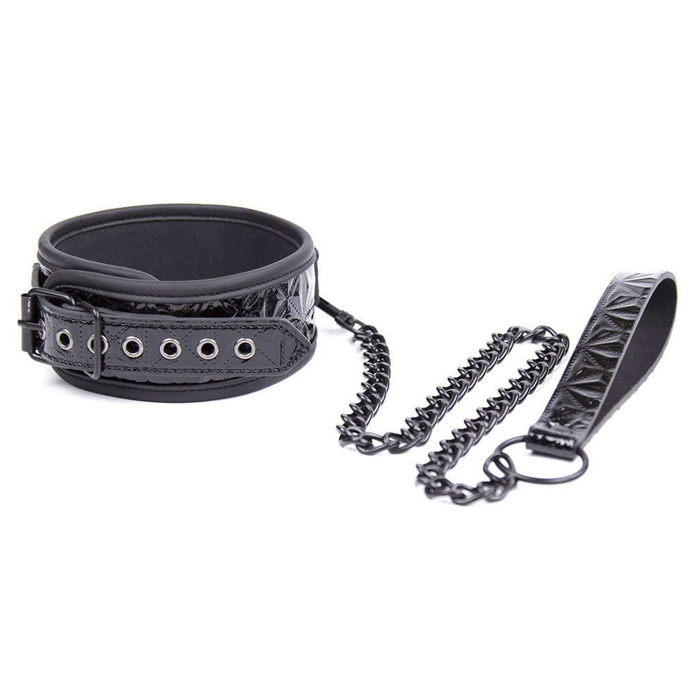 (image for) Crocodile Collar With Metal Chain