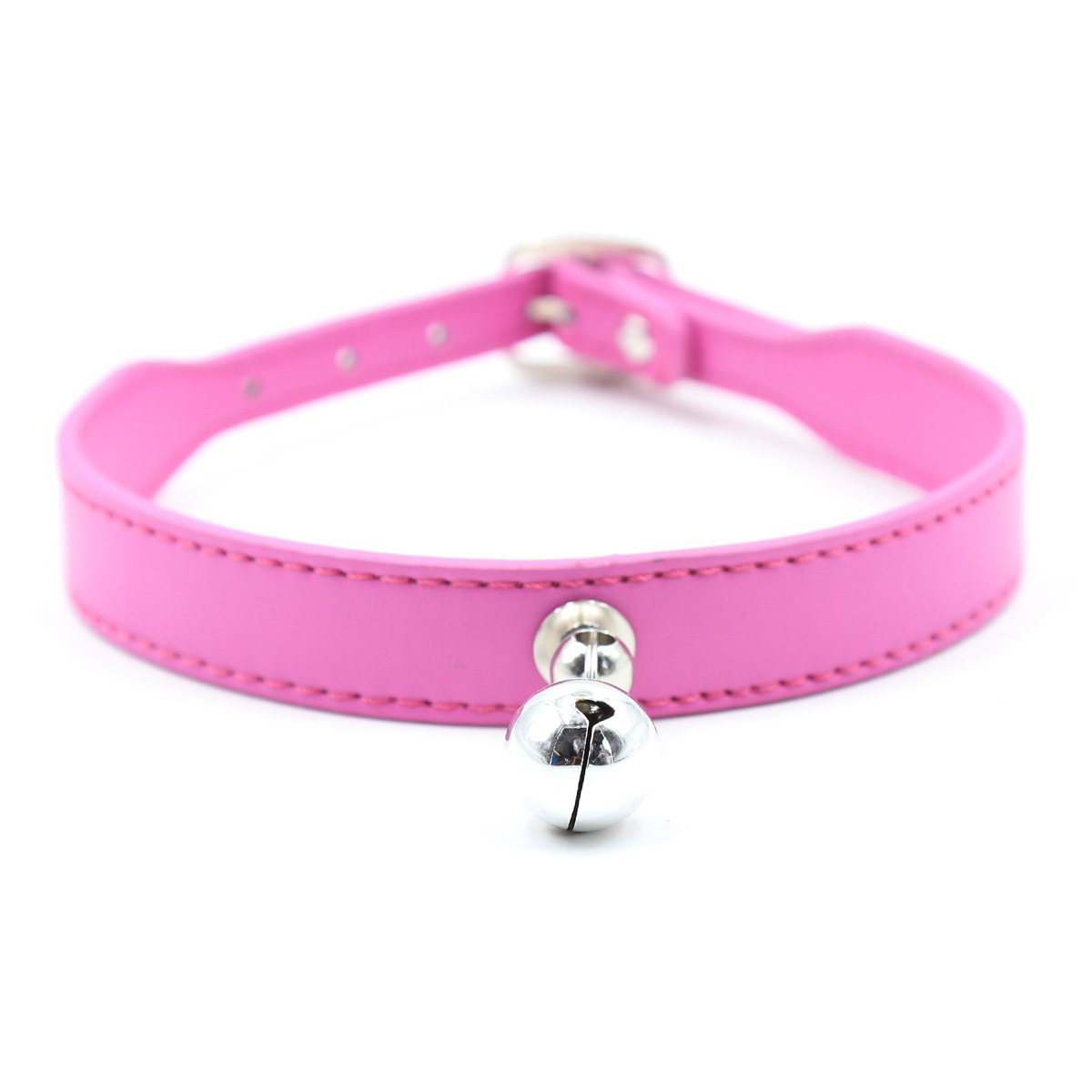 (image for) Pin Buckle Neck Collar With Bell