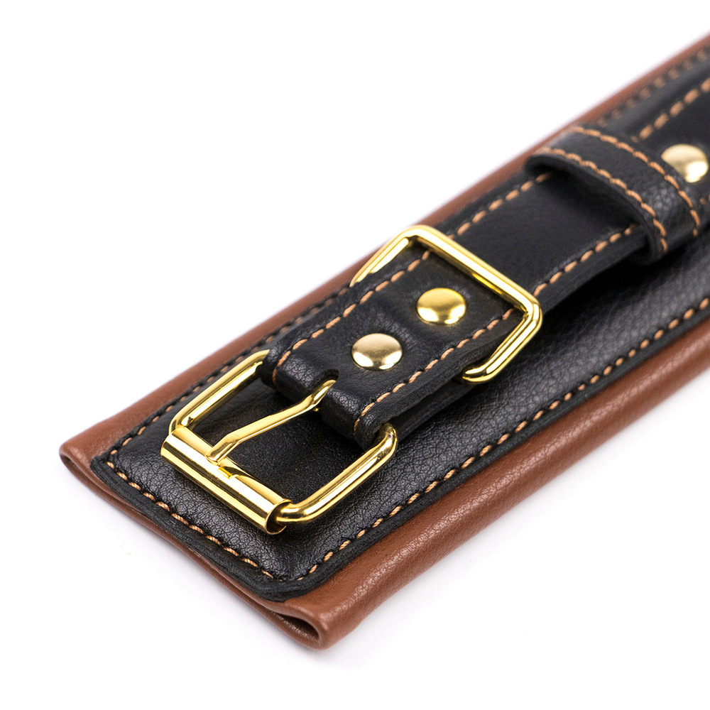 (image for) Golden Chain Leash Thick Bondage Collar