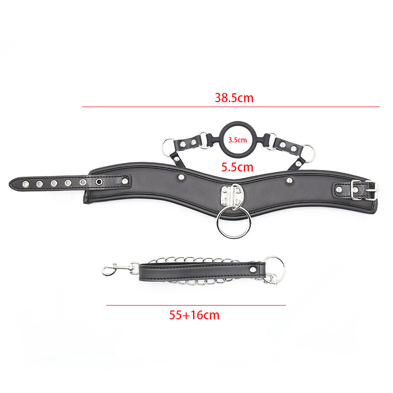 (image for) Collar With Silicone Gag Ring