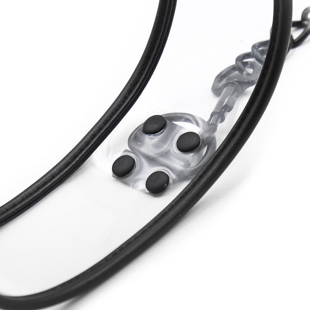 (image for) Clear Collar With Lead -Pin Lock