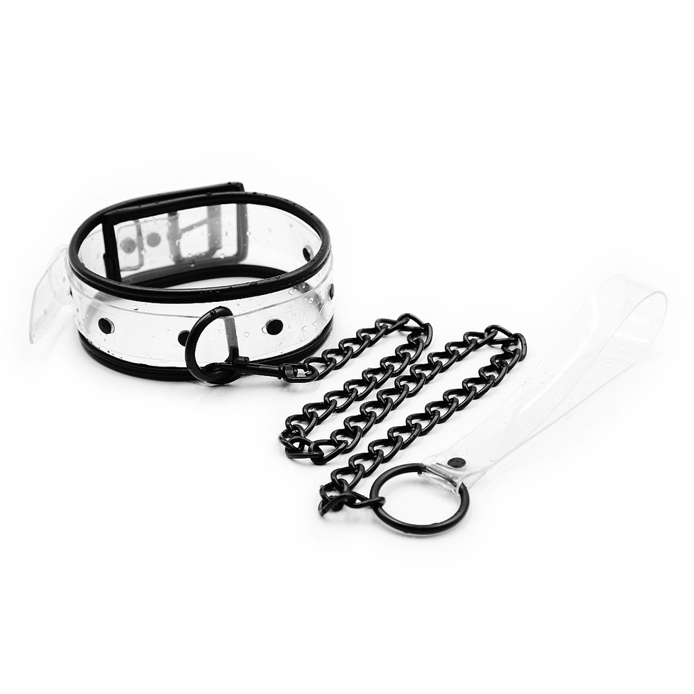 (image for) Clear Collar With Lead -Pin Lock
