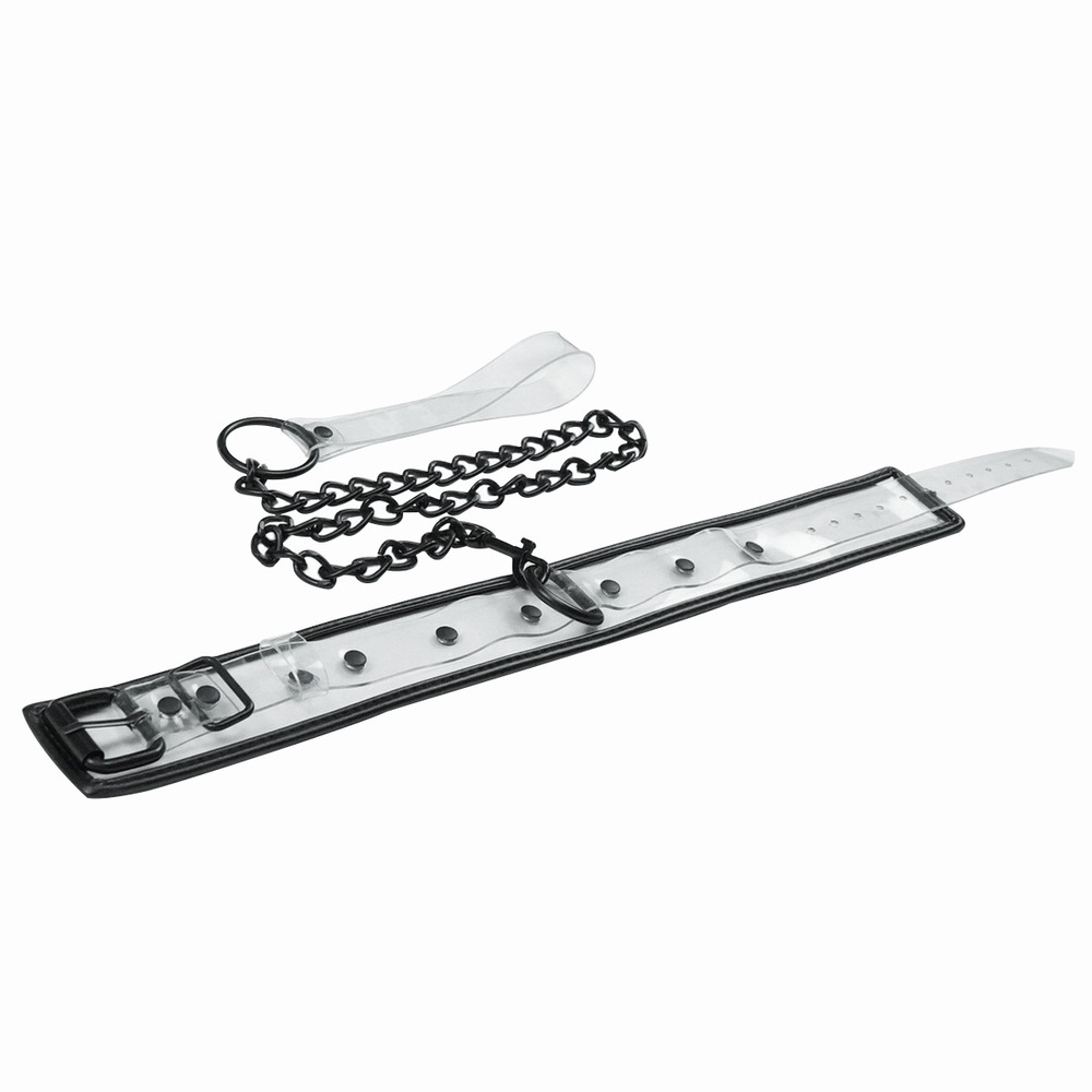 (image for) Clear Collar With Lead -Pin Lock