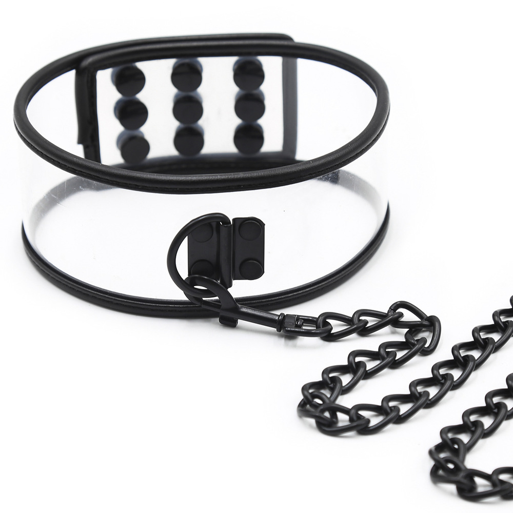 (image for) Clear Collar With Lead -Snap Lock
