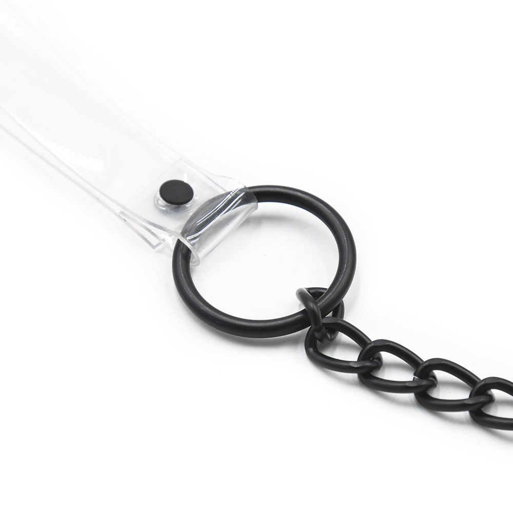 (image for) Clear Collar With Lead -Snap Lock