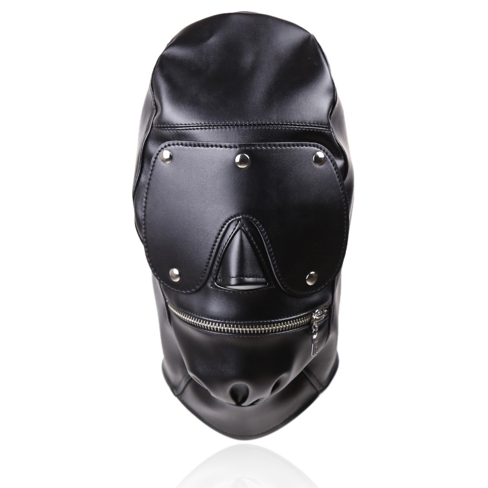 (image for) Full Mask Detachable Bondage Hood