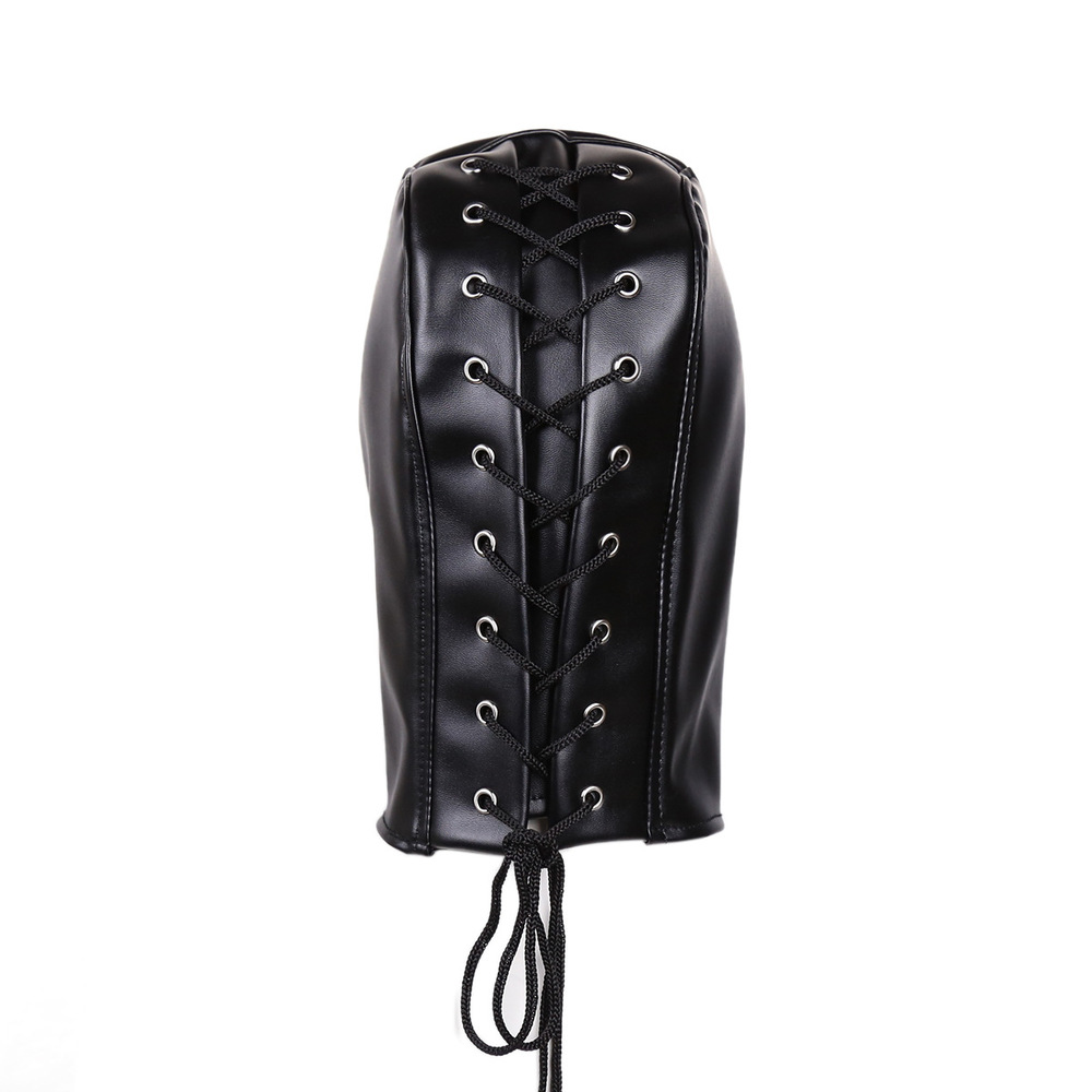 (image for) Full Mask Detachable Bondage Hood