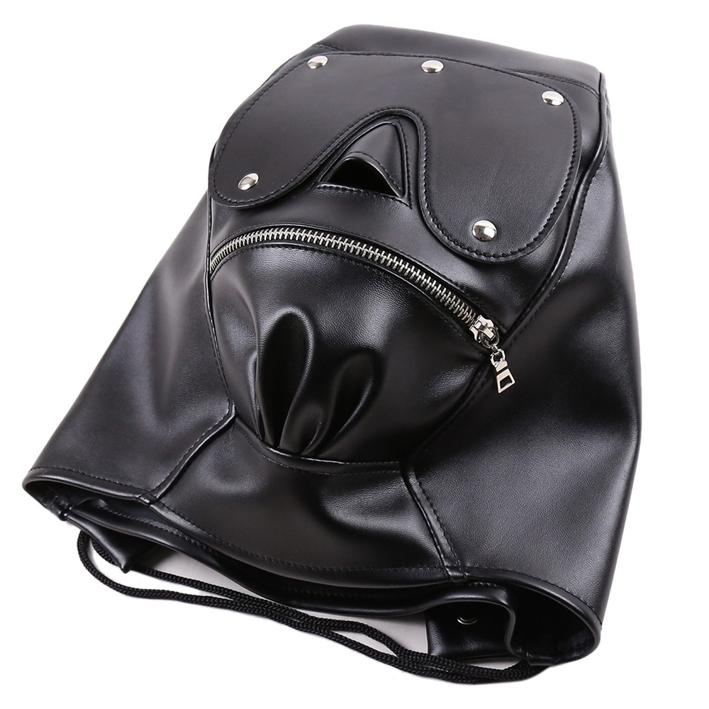 (image for) Full Mask Detachable Bondage Hood