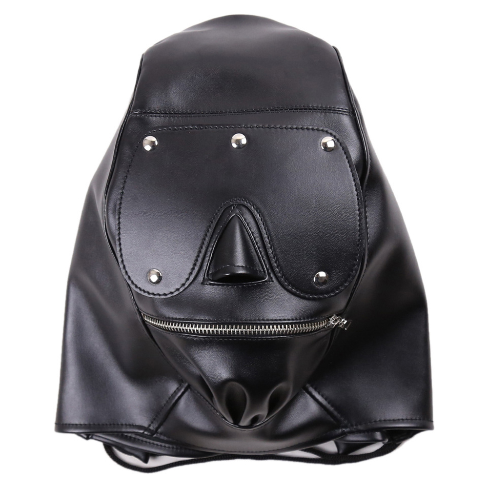 (image for) Full Mask Detachable Bondage Hood