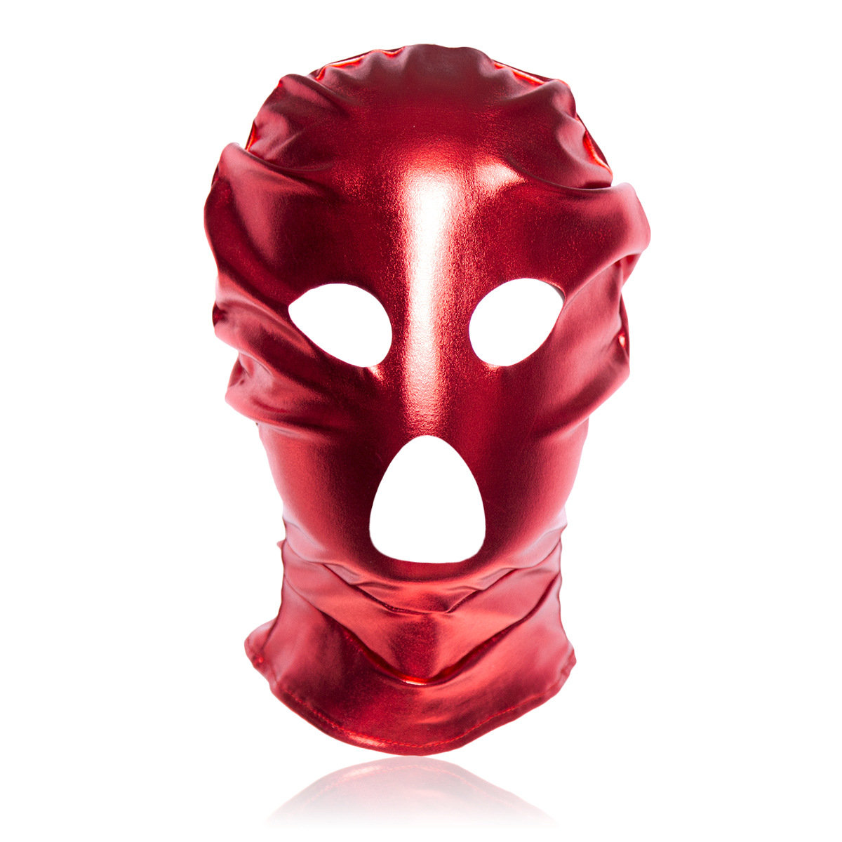 (image for) Patent Leather Hood with Open Mouth and Eyes