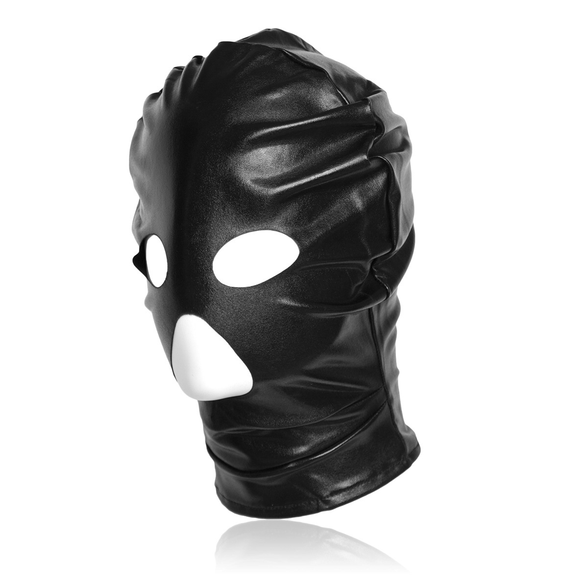 (image for) Patent Leather Hood with Open Mouth and Eyes