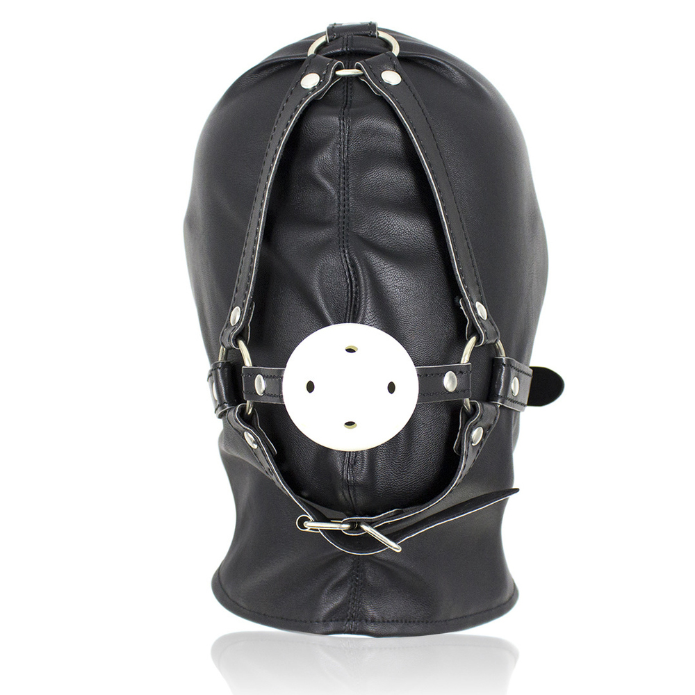 Full Head Hood With Mouth Gag