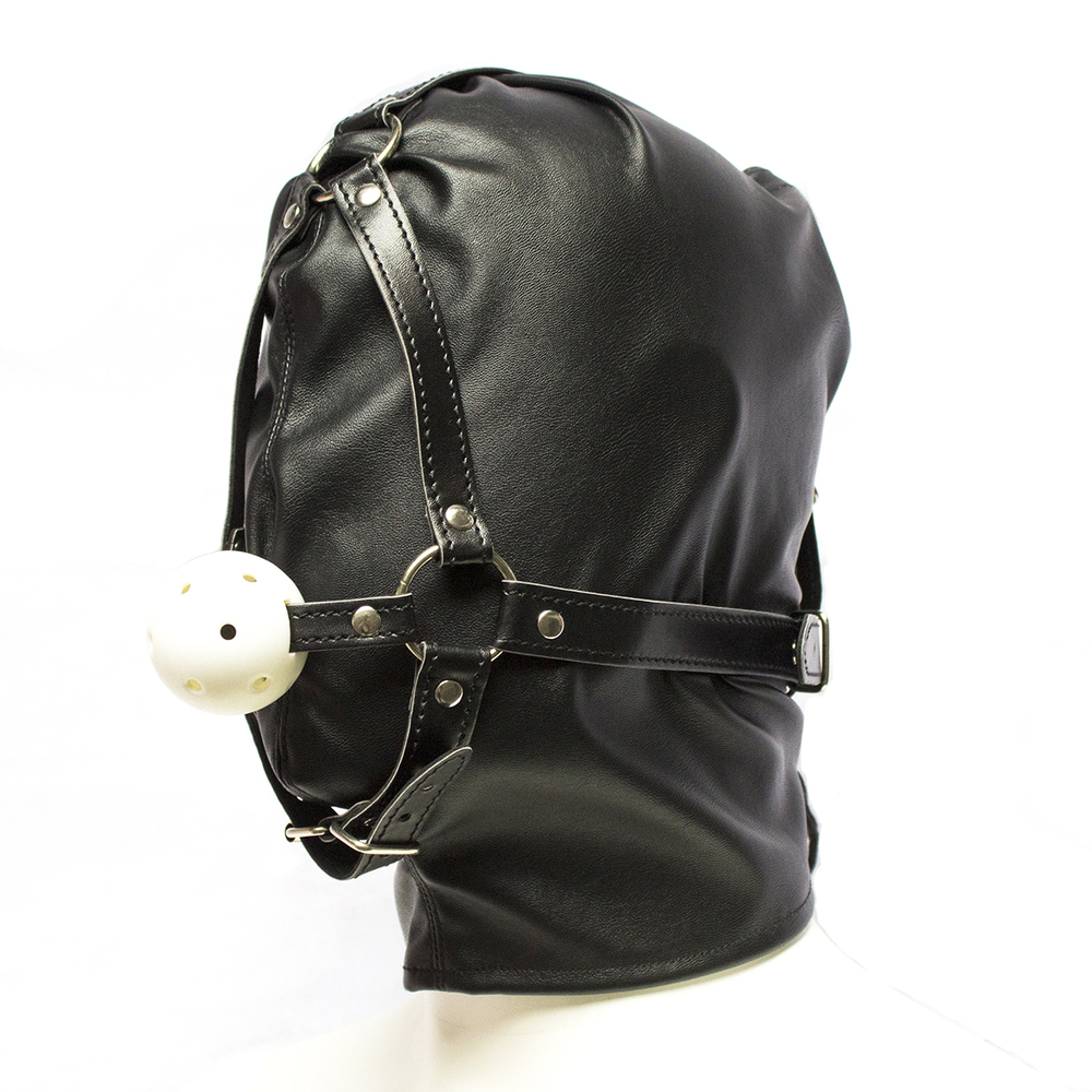 (image for) Full Head Hood With Mouth Gag