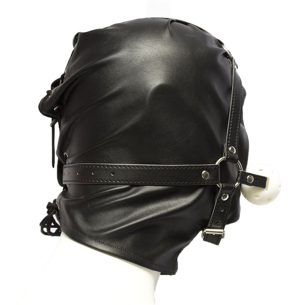 (image for) Full Head Hood With Mouth Gag
