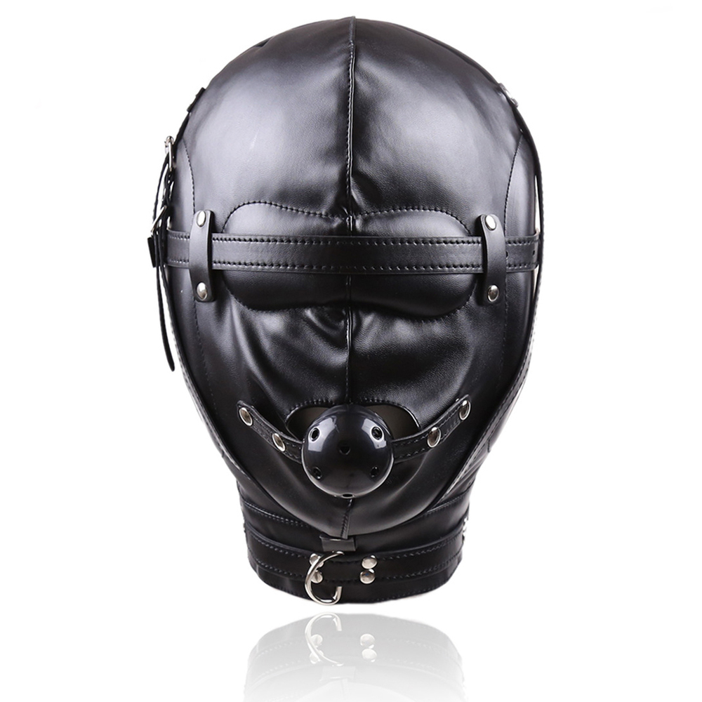 (image for) Sensory Deprivation Hood with Open Mouth Gag