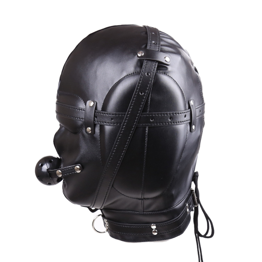 (image for) Sensory Deprivation Hood with Open Mouth Gag