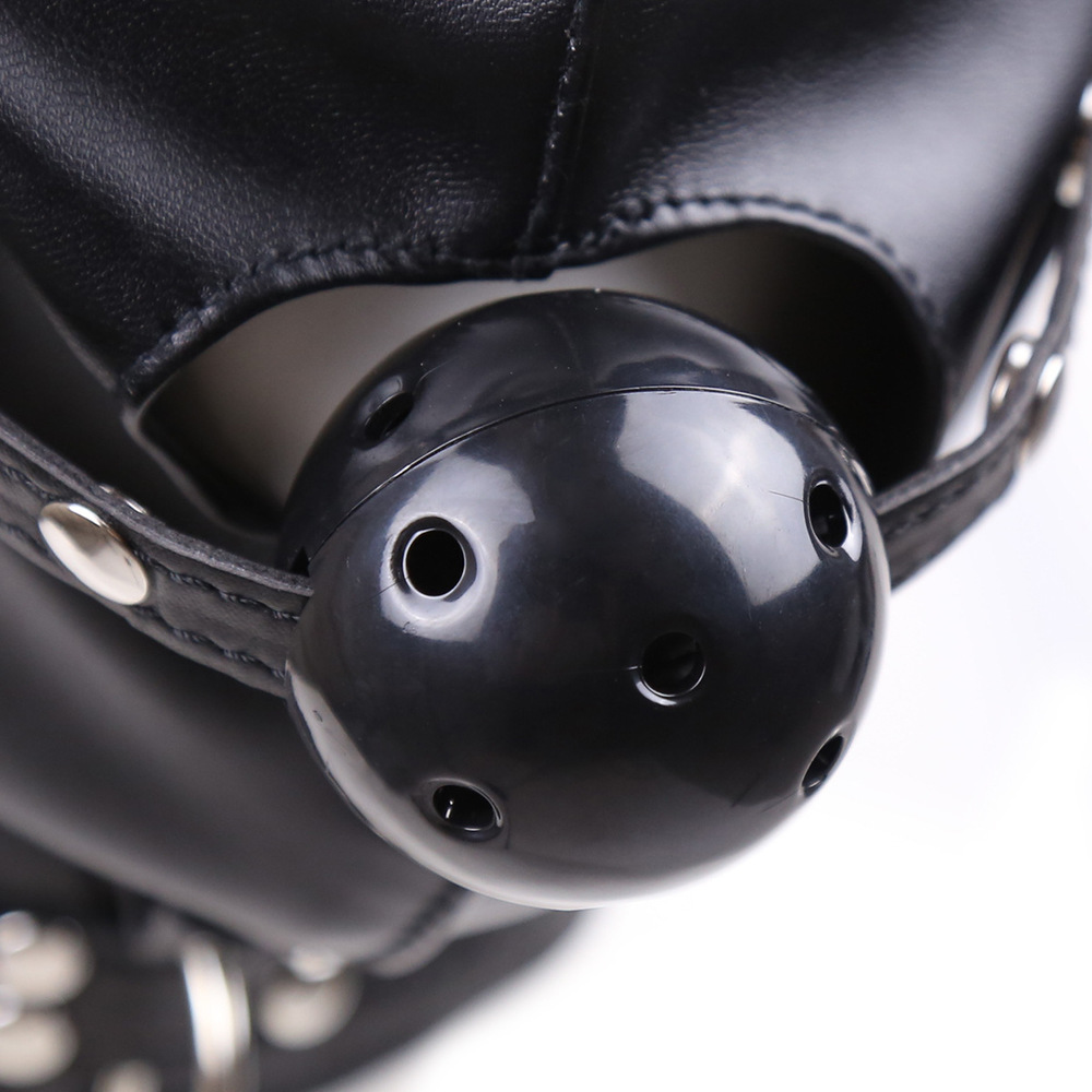 (image for) Sensory Deprivation Hood with Open Mouth Gag