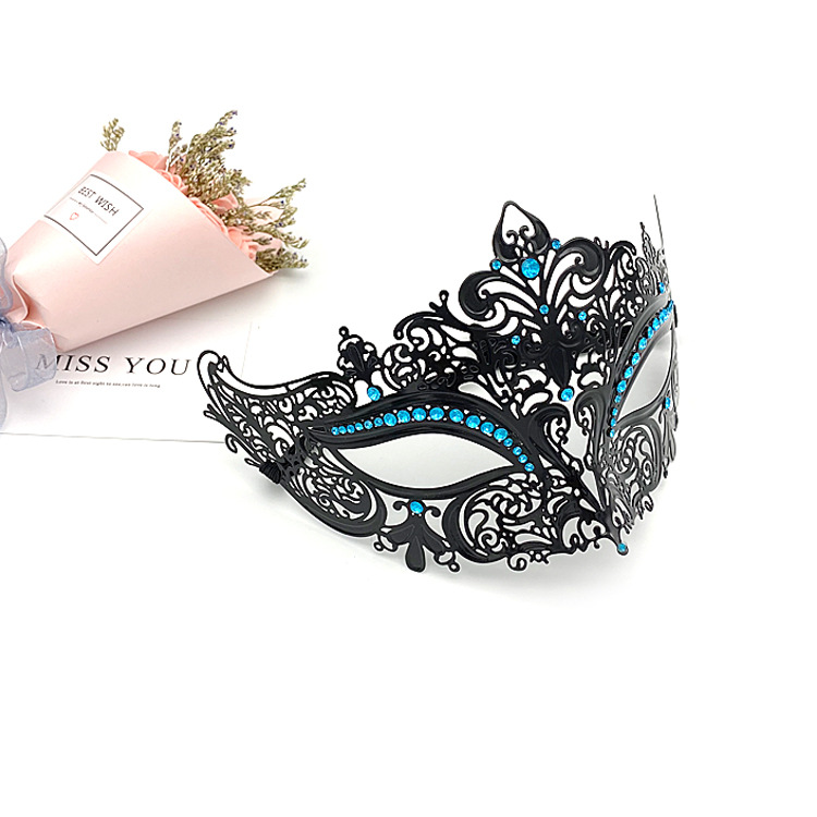 (image for) Diamante Metal Mask - Black