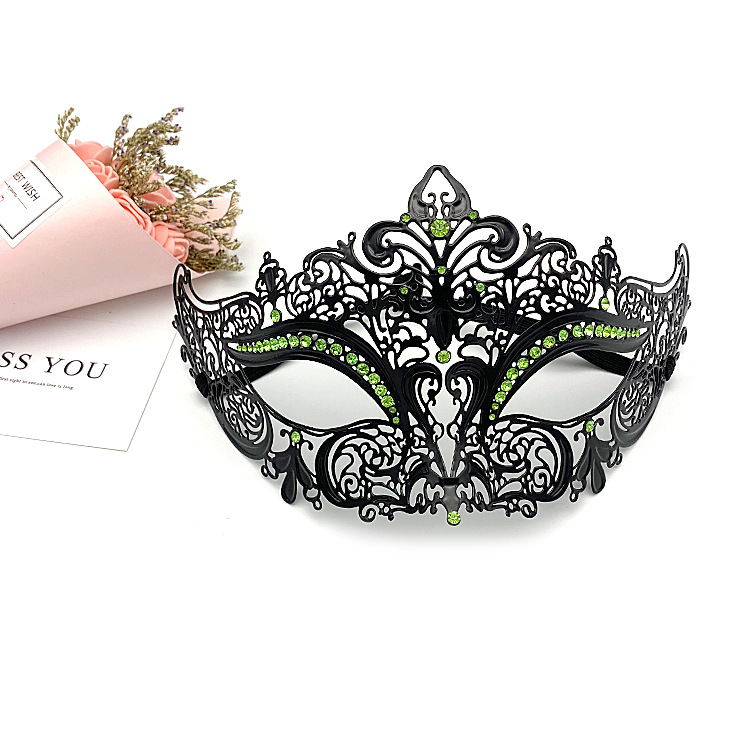 (image for) Diamante Metal Mask - Black