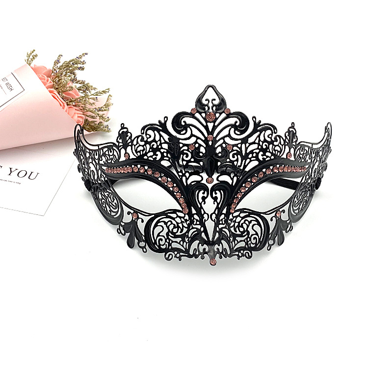 (image for) Diamante Metal Mask - Black