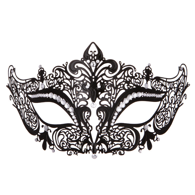 (image for) Diamante Metal Mask - Black