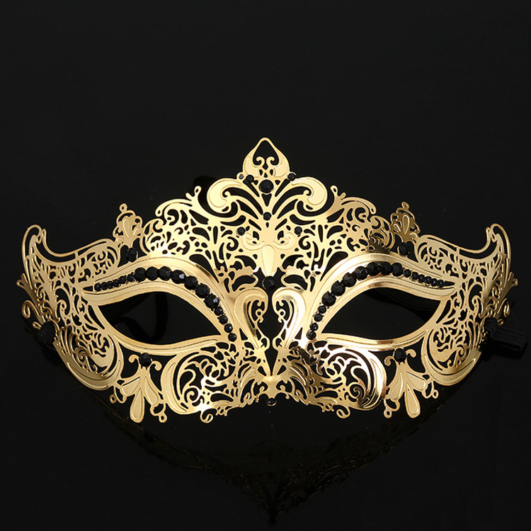 (image for) Diamante Metal Mask - Golden