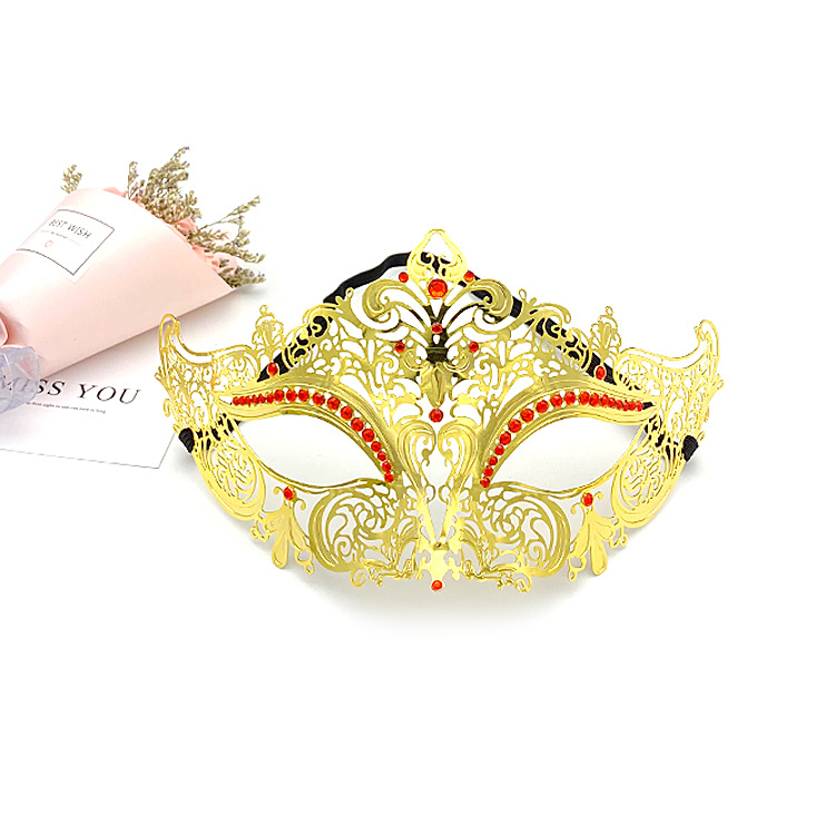 (image for) Diamante Metal Mask - Golden
