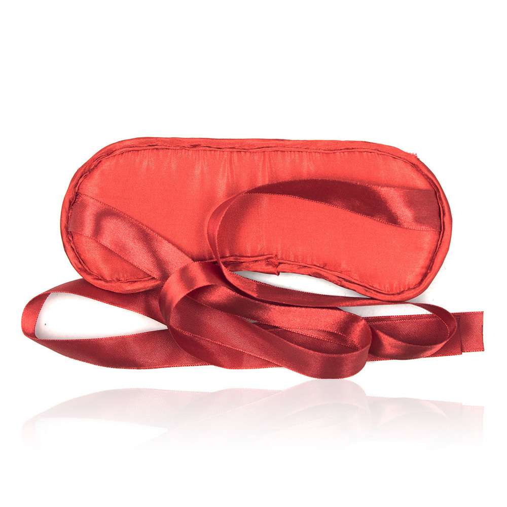 (image for) Silk Blindfold with Flower Detail - Bandage