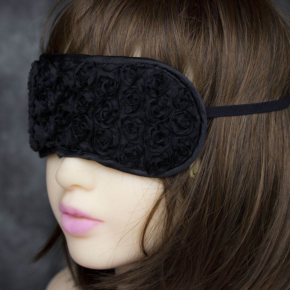 (image for) Blindfold with Flower Detail - Elastic Band