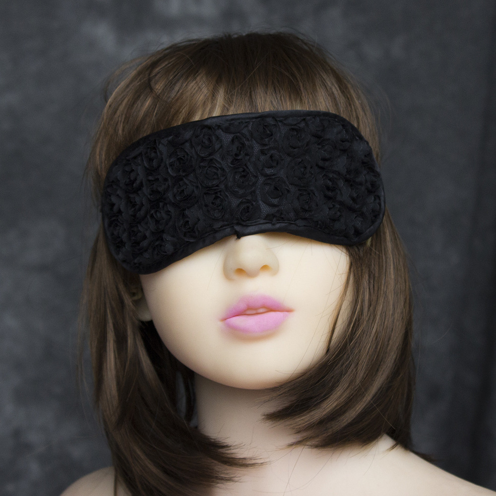 (image for) Blindfold with Flower Detail - Elastic Band