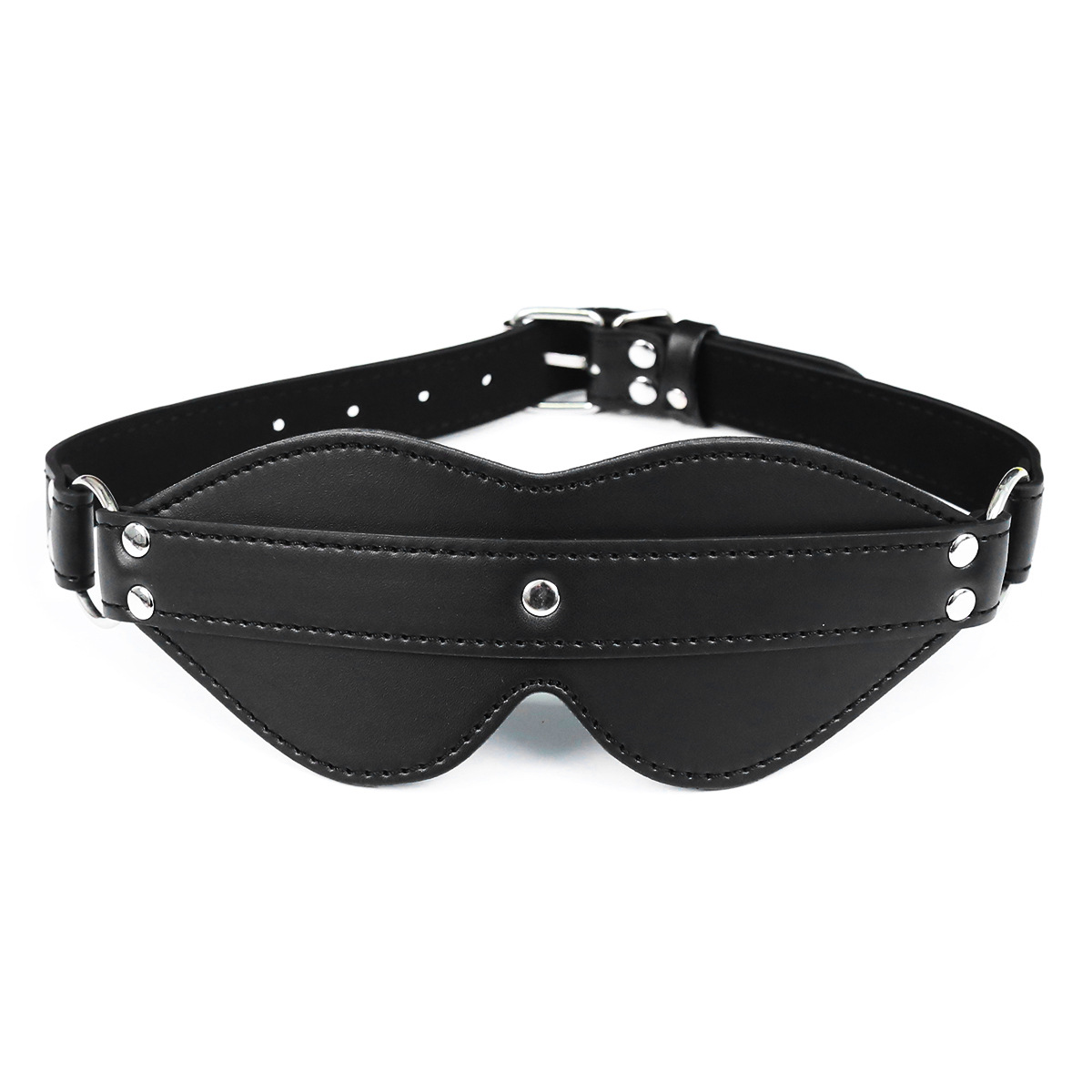 Cingulum Stud Fancy Blindfold with D Ring