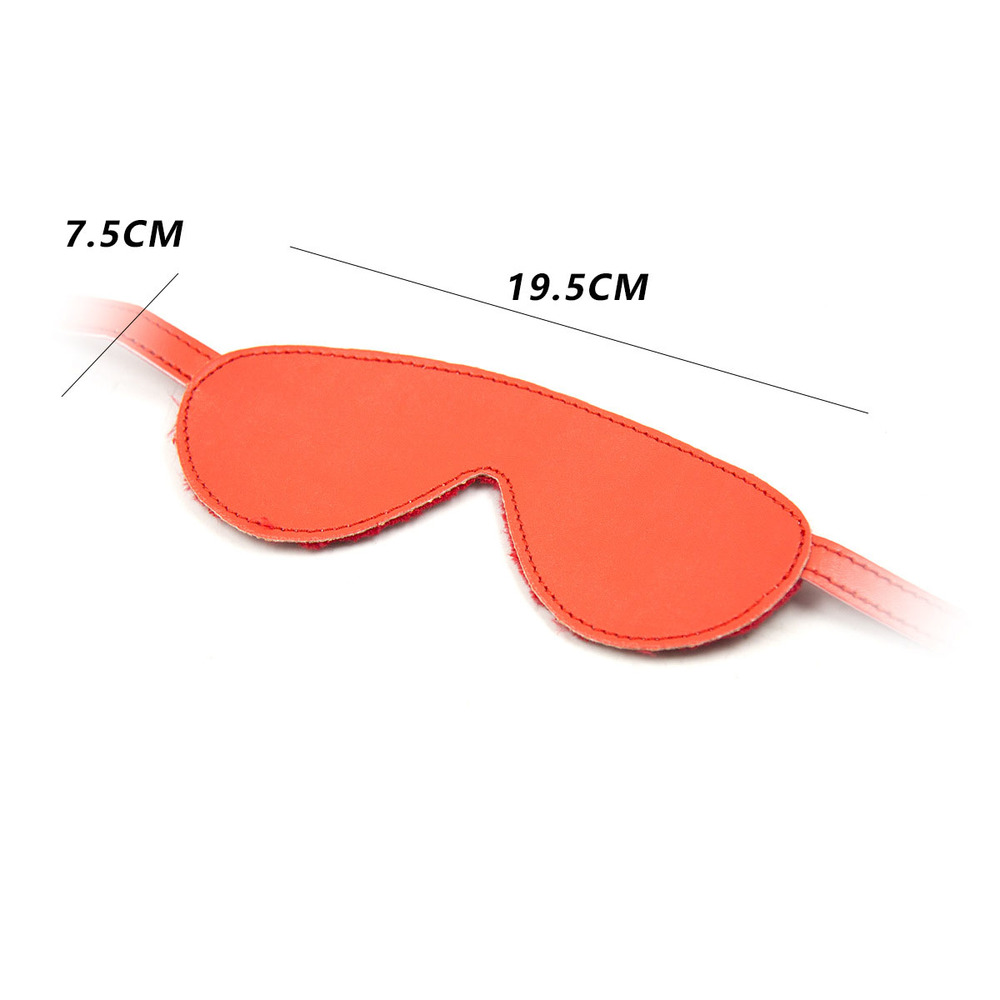 (image for) Buckle Belt Fancy Blindfold - Plush